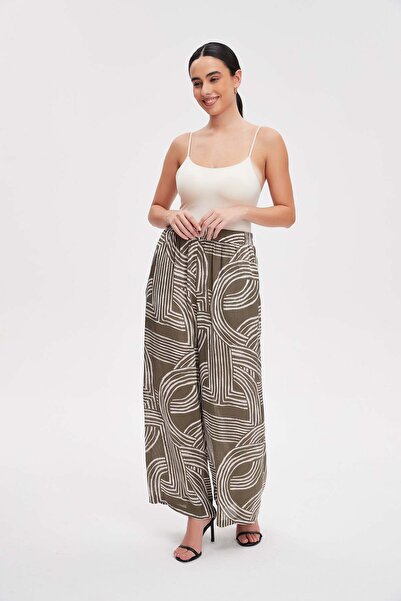 Nichii Wide-Leg Palazzo Trousers