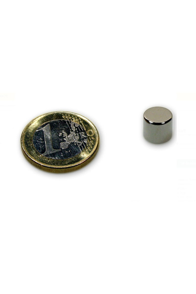 Magnitech Μαγνήτης Δίσκος Φ9x8mm Νεοδυμίου Δύναμη Έλξης 2.9kg