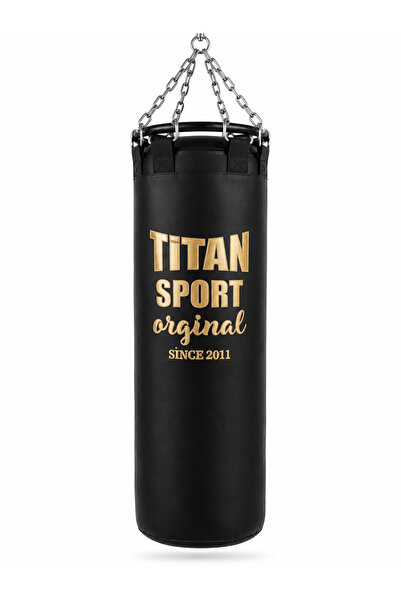 Titan Sport Siyah Demir Çemberli Kum Torbası 150 BOY 40-40 EN , 60 KĞ ÖZEL TA...