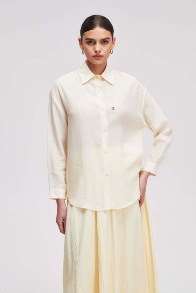 Livia Women's Plain Long-Sleeve Shirt
