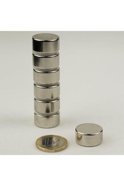 Magnitech Μαγνήτης δίσκος νεοδυμίου Φ20x10mm Δύναμη έλξης 16kg