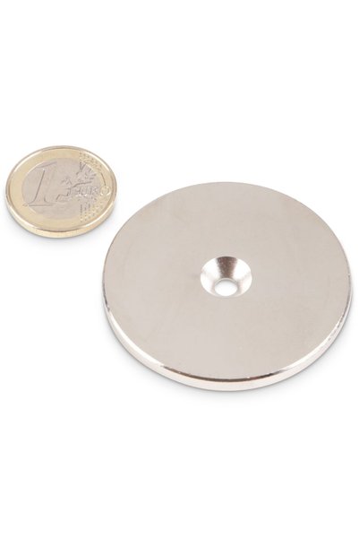 Magnitech Μαγνητικός Δίσκος Φ50x4x4.5mm με Εσοχή, Νεοδύμιο Νότιας Πλευράς, Δύ...