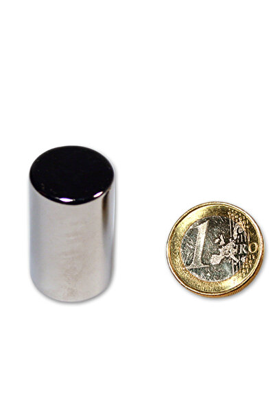 Magnitech Κυλινδρικός Μαγνήτης Φ20x34mm Νεοδυμίου Δύναμη Έλξης 19kg