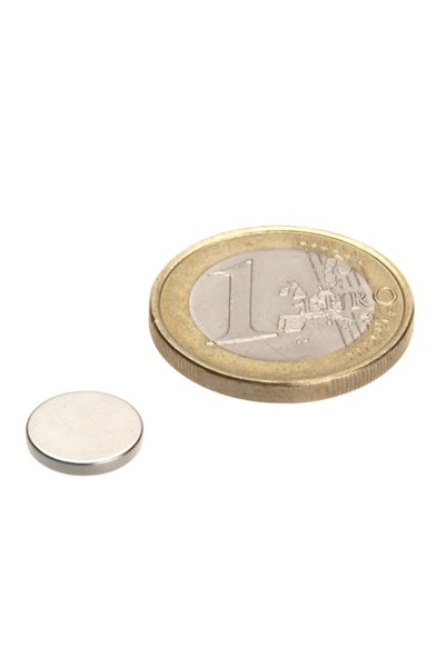 Magnitech Μαγνήτης δίσκος νεοδυμίου Φ9x1mm Δύναμη έλξης 1kg