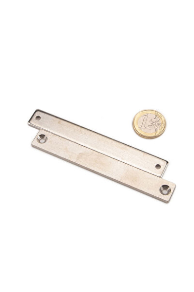 Magnitech Μεταλλικό Αντίστοιχο 100x14x3mm με Εσοχή για Βίδα Κωνικής Κεφαλής