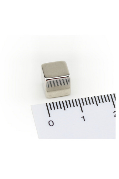 Magnitech Μαγνήτης Κύβος Νεοδυμίου 8x8x8mm Δύναμη Έλξης 4kg