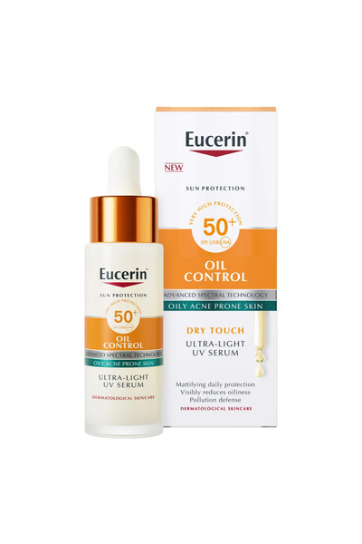 Eucerin سيروم صن أويل كونترول دراي تاتش فائق الخفة للحماية من الأشعة فوق البن...