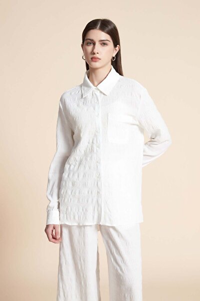 Yola Longline Plain Shirt with Long Sleeves