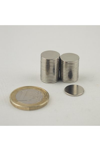 Magnitech Μαγνήτης δίσκος νεοδυμίου Φ12x1mm Δύναμη έλξης 550γρ.