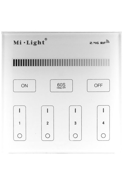 Avide Ταινία LED 12V Ντίμερ 4 Ζωνών RF Εντοιχιζόμενος /AC180-240V/ Αφής