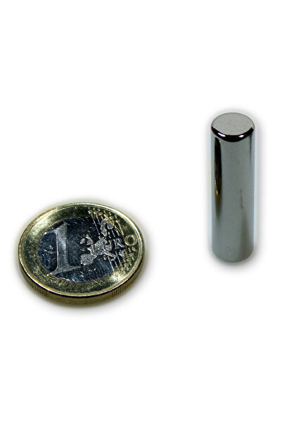 Magnitech Κυλινδρικός Μαγνήτης Φ8x30mm Νεοδυμίου Δύναμης Έλξης 2.5kg