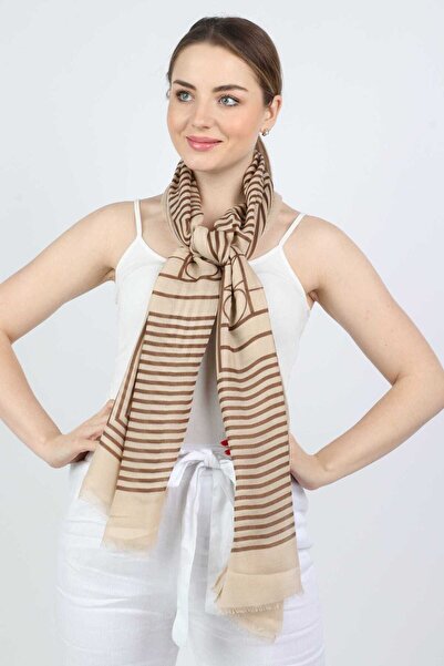Nichii Check Square Long Scarf