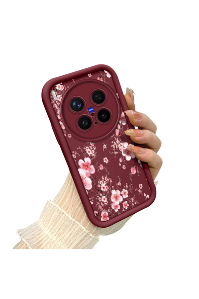 CHICASELUX Vivo X300 Pro Compatible Elegant Dal Cherry Blossom Case, Fresh Yo...