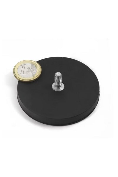 Magnitech Μαγνητικό Σύστημα σε Καουτσούκ Φ66x8.5mm με Σπείρωμα M6 Νεοδυμίου Δ...