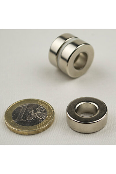 Magnitech Μαγνήτης δακτυλίου νεοδυμίου Φ19x6x9mm Δύναμη έλξης μέσω οπής 7.7kg