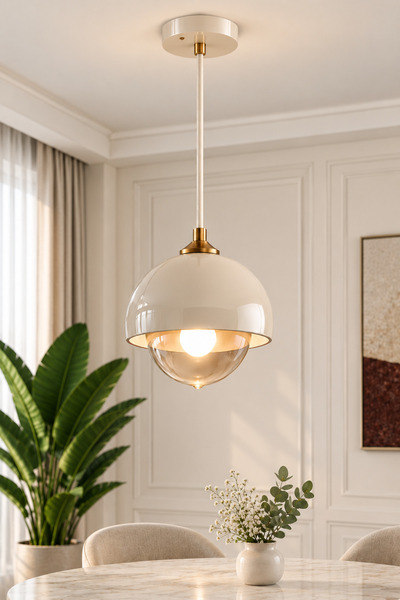 Luna Lighting Pera Salon Mutfak Koridor Yemek Masası Metal Şık Estetik Dekora...