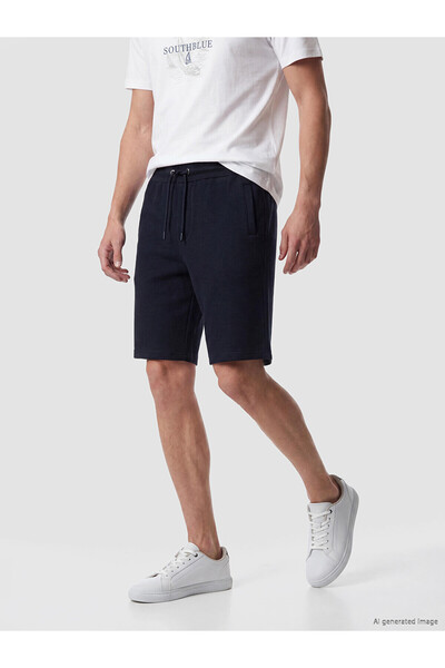 LC Waikiki Southblue Navy Blue Regular Fit Men's Shorts