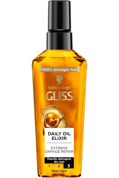 Gliss Daily Oil Elixir Extreme Damage Repair Hair Oil for Heavily Damaged and...