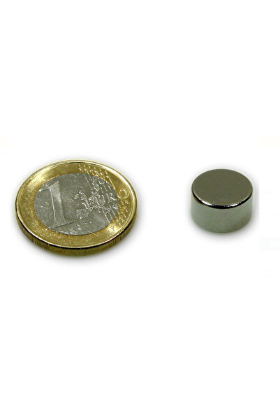 Magnitech Μαγνήτης Δίσκος Φ12x7mm Νεοδυμίου Δύναμη Έλξης 5kg