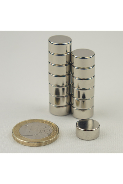 Magnitech Μαγνήτης δίσκος νεοδυμίου Φ12x6mm Δύναμη έλξης 3.9kg