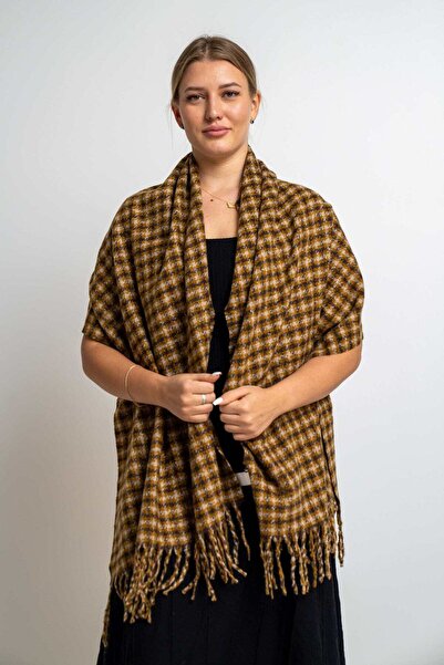 Nichii Check Square Small Scarf