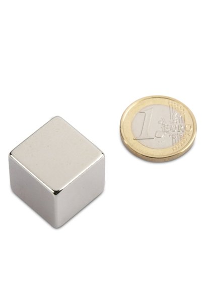 Magnitech Μαγνήτης Κύβος Νεοδυμίου 20x20x20mm Δύναμη Έλξης 25kg