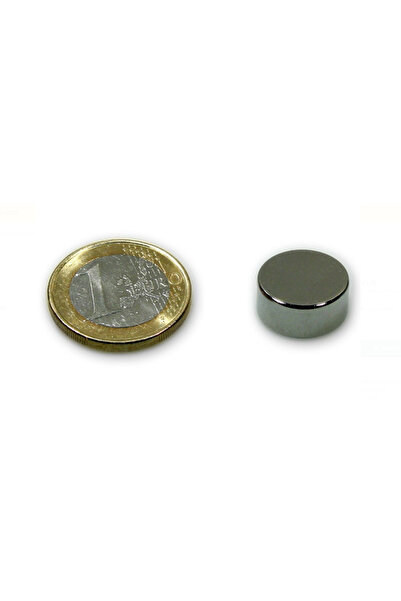 Magnitech Μαγνήτης Δίσκος Φ15x7mm Νεοδυμίου Δύναμη Έλξης 7.2kg