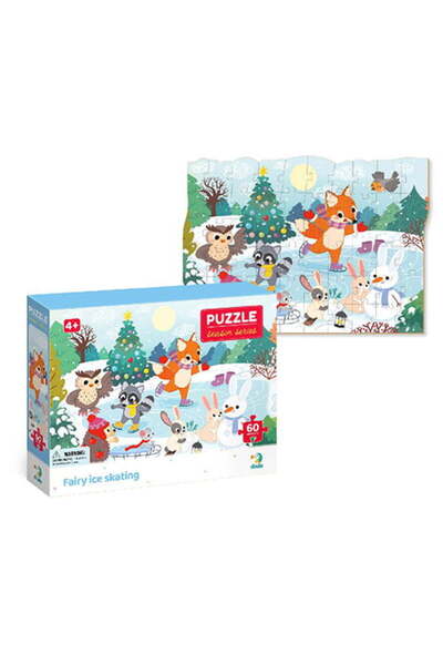 dodotoys Σειρά Dodo Puzzle Season - Νεράιδα Πατινάζ στον Πάγο 60 τεμάχια