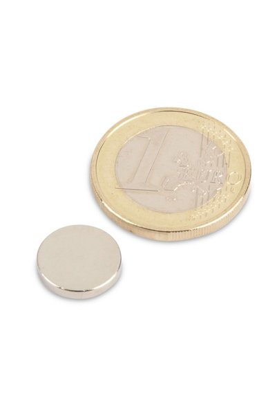 Magnitech Μαγνητικός Δίσκος Φ12x2mm Smco +350 ° Δύναμη έλξης 1.2 κιλά