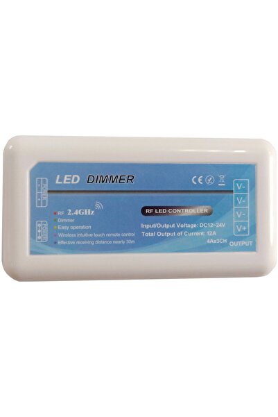 Avide Ταινία LED 12V 144W Ελεγκτής Ρύθμισης Φωτεινότητας 4 Ζωνών