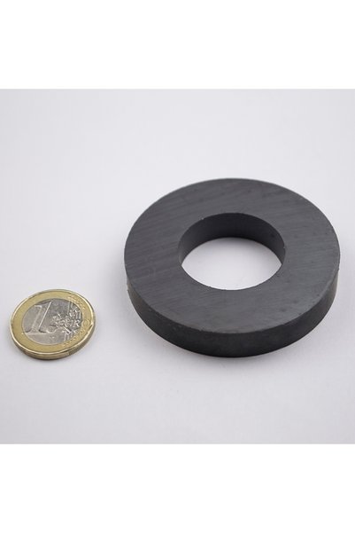 Magnitech Μαγνήτης Πλύσης Φ60x10x25mm Φερρίτης Διάμετρος Οπής Δύναμη Έλξης 4kg