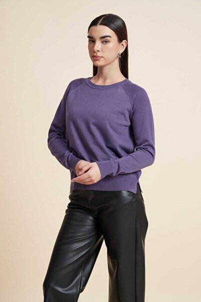 Yola Plain Sweater with Long Sleeves