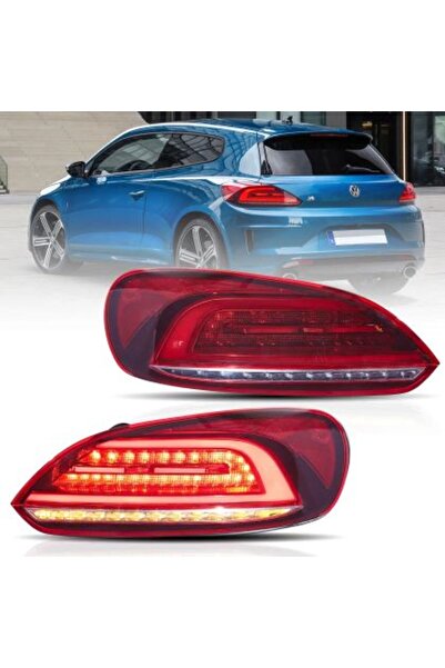OEM Πίσω φώτα LED για VW Scirocco (2009-2014) με δυναμικό φλας, κόκκινα - σετ...