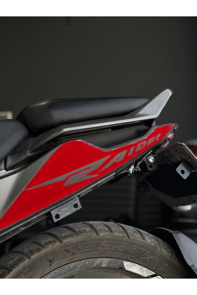 Banxtre TVS Raider 125 için Arka Sele Raider Yazıklı Kaplama Sticker Seti (Sa...