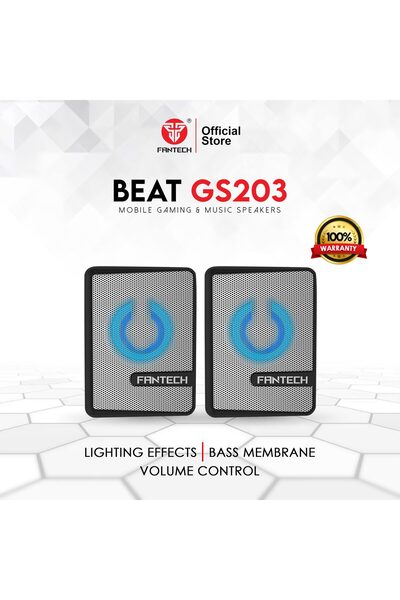 Fantech BEAT GS203 Gaming Speaker, 6W, 45mm Drivers, 360° Surround Sound, Dee...