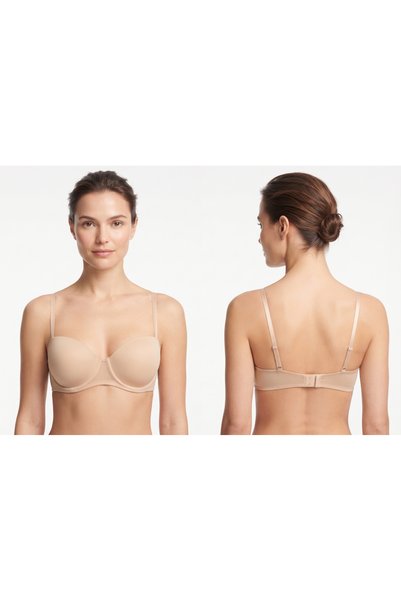 chiara grazia 2-Piece Strapless Padded B Cup Ballet Bra