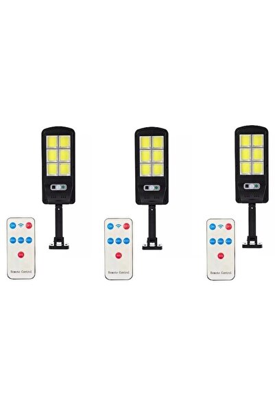 OEM Set de 3 lămpi solare 6COB 96 LED, Senzor de lumină, Senzor de mișcare, 3...