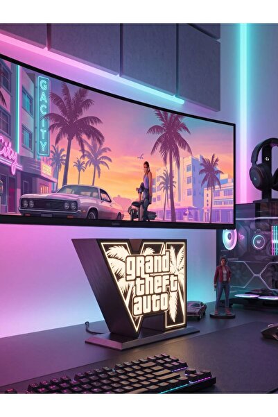 Generic Brand Mini lightbox cu logo GTA VI