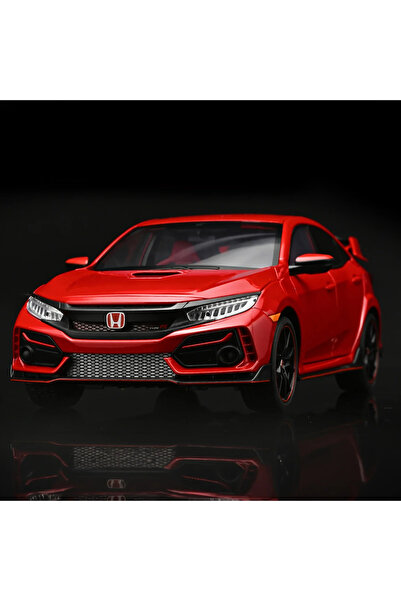 SCOWETTO 1:18 Scale Honda Civic Type R 2020 Metal Licensed Model Car Red