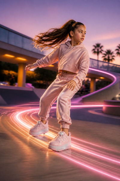 Kinetix LV-7841 Anatomik Kız Çocuk Tak Çıkar Tekerlekli Sneaker Aklıllı Bağcı...