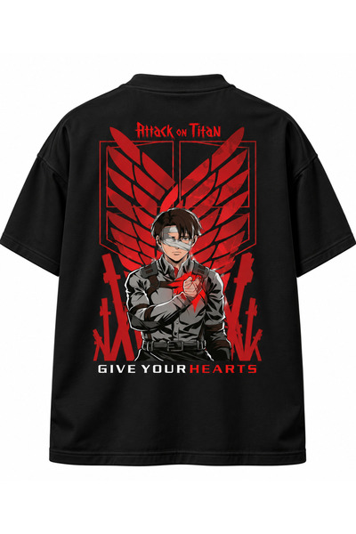 Huw Tricou unisex Attack On Titan, 100% bumbac, imprimat