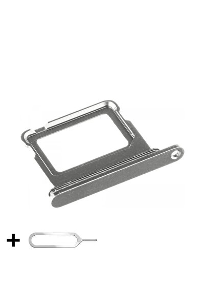 OEM Suport/Tavă SIM pentru iPhone 16 + Instrument SIM inclus, Argintiu