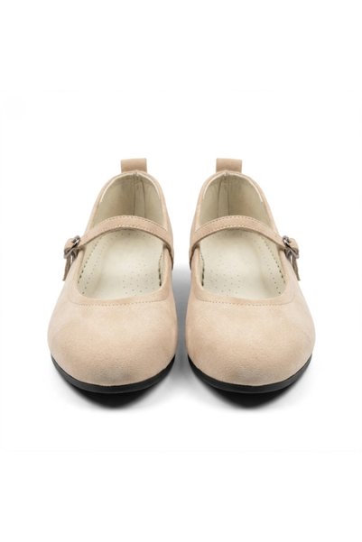 mokka shoes ortopedik Women's Babet Genuine Suede Leather Smart Orthopedic Sole Lightweight Daily Work Office Casual Shoes