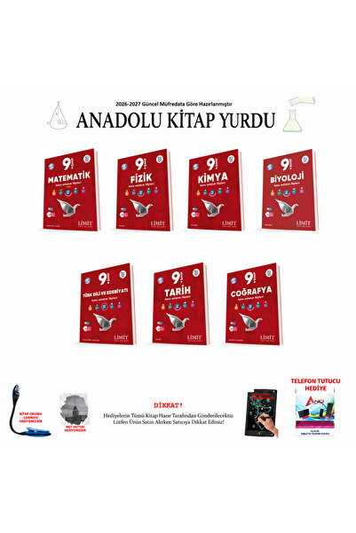 Limit Yayınları 2026-2027 9. Sınıf 7'li Yardımcı Kaynak Seti 001