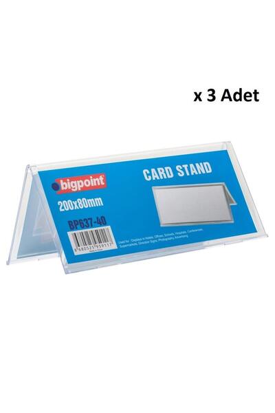 Bigpoint Stalak za kartice dvostrani 200x80mm x 3 kom
