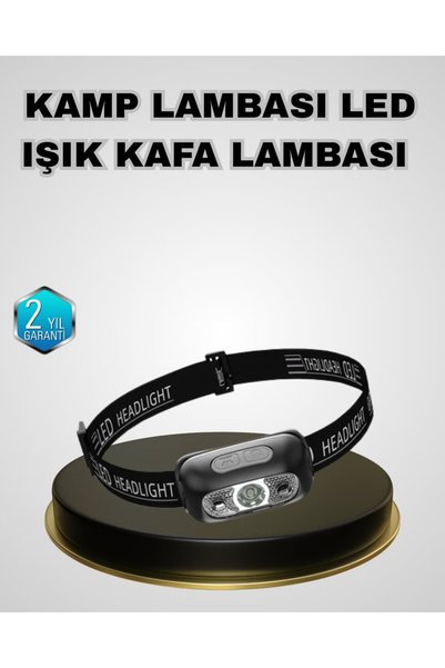 ULUVORA IPX5 Su Geçirmez Şarjlı LED Kafa Feneri | Hareket Sensörlü Ayarlanabilir 60° F - HS08378389-8