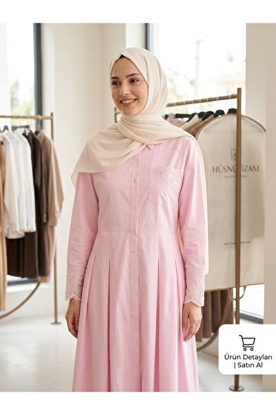 MİSSEMRAMİSSS PEMBE COTTON ELBİSE