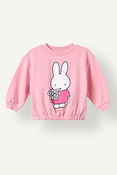 DeFacto Miffy Regular Fit Crew Neck Thick Sweatshirt Baby Girl I2161A526Au