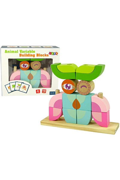 LEAN Puzzle 3D Bufniță din Blocuri Spațiale din Lemn Creative