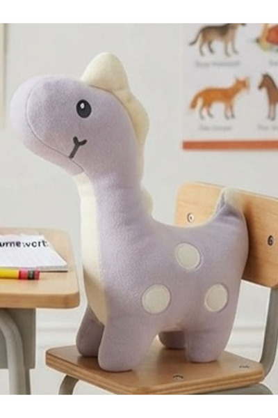 MY toys Uyku Arkadaşım Sevimli Peluş Dinozor Lila 35 Cm